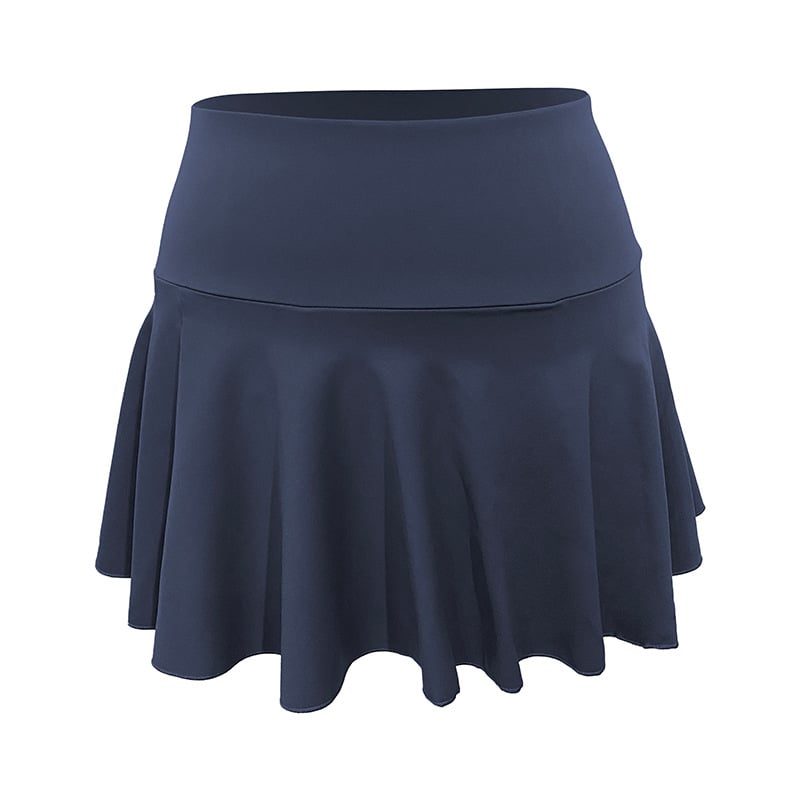 VYVAE Pleated Tennis Skirt Black - Side