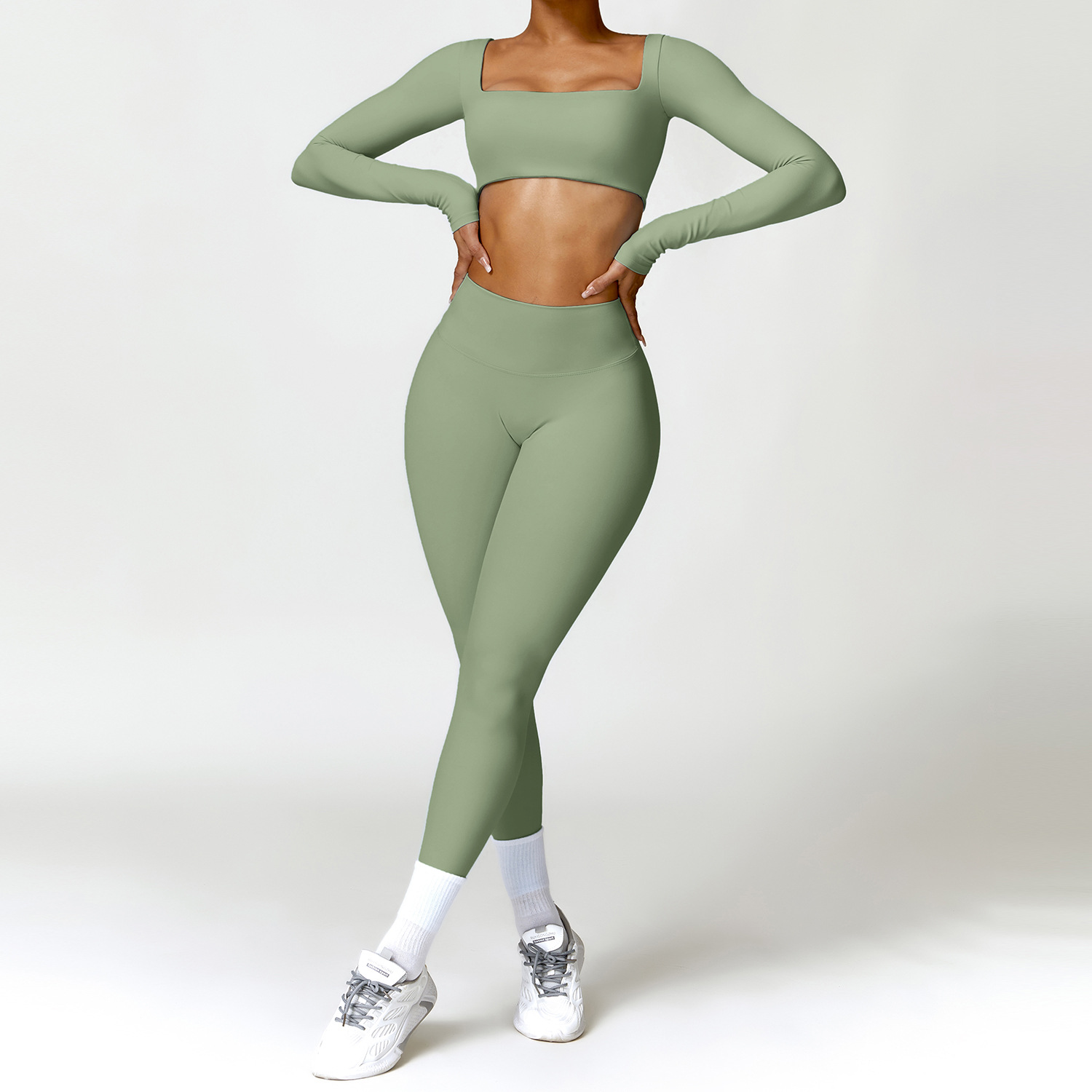 VYVAE Winter Nude Yoga Suit Dusty Rose - Front