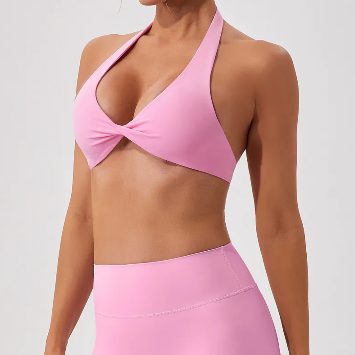 VYVAE Halter Yoga Bra Sea Blue - Back