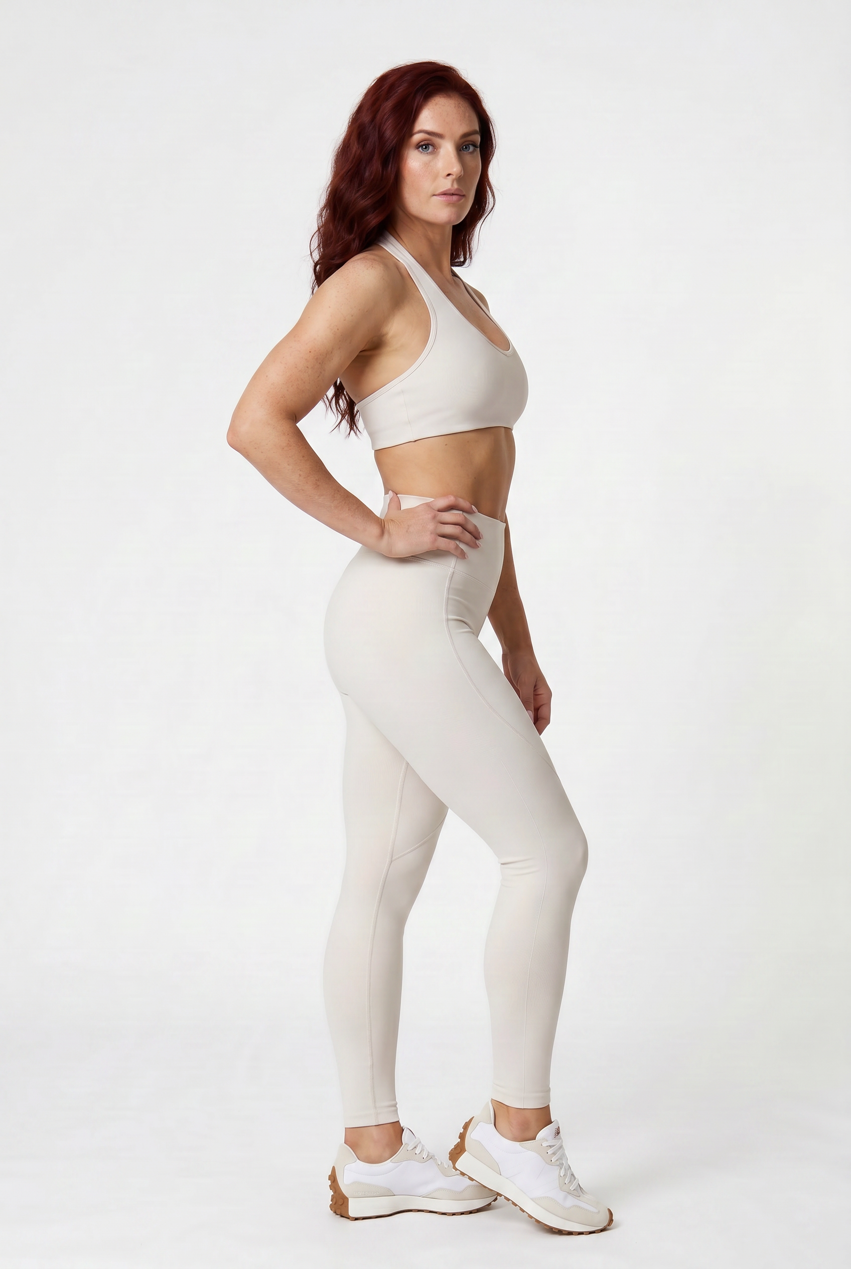 VYVAE High-Intensity Sports Bra Cream White - Front