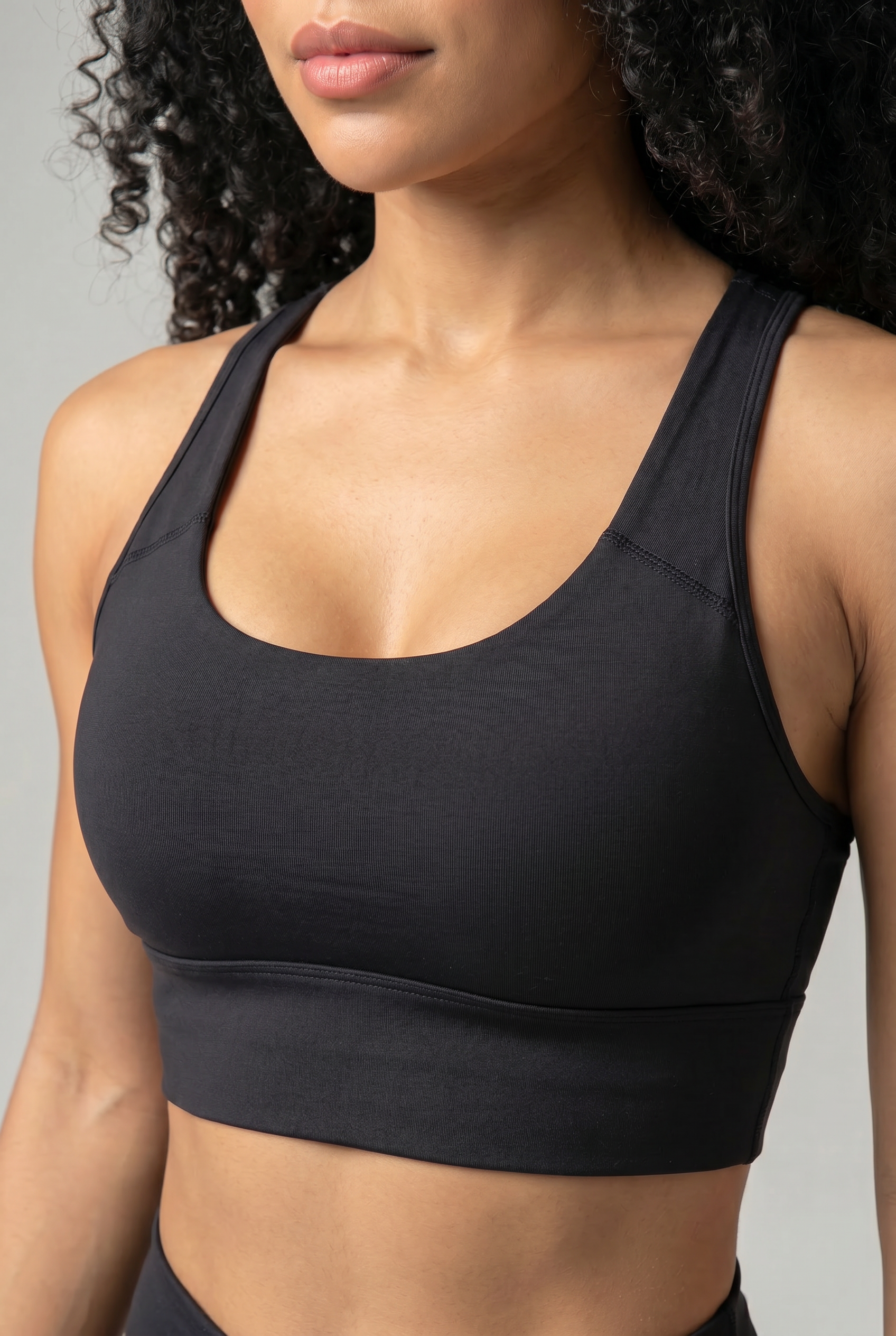 VYVAE Sexy Running Sports Bra Black - Detail