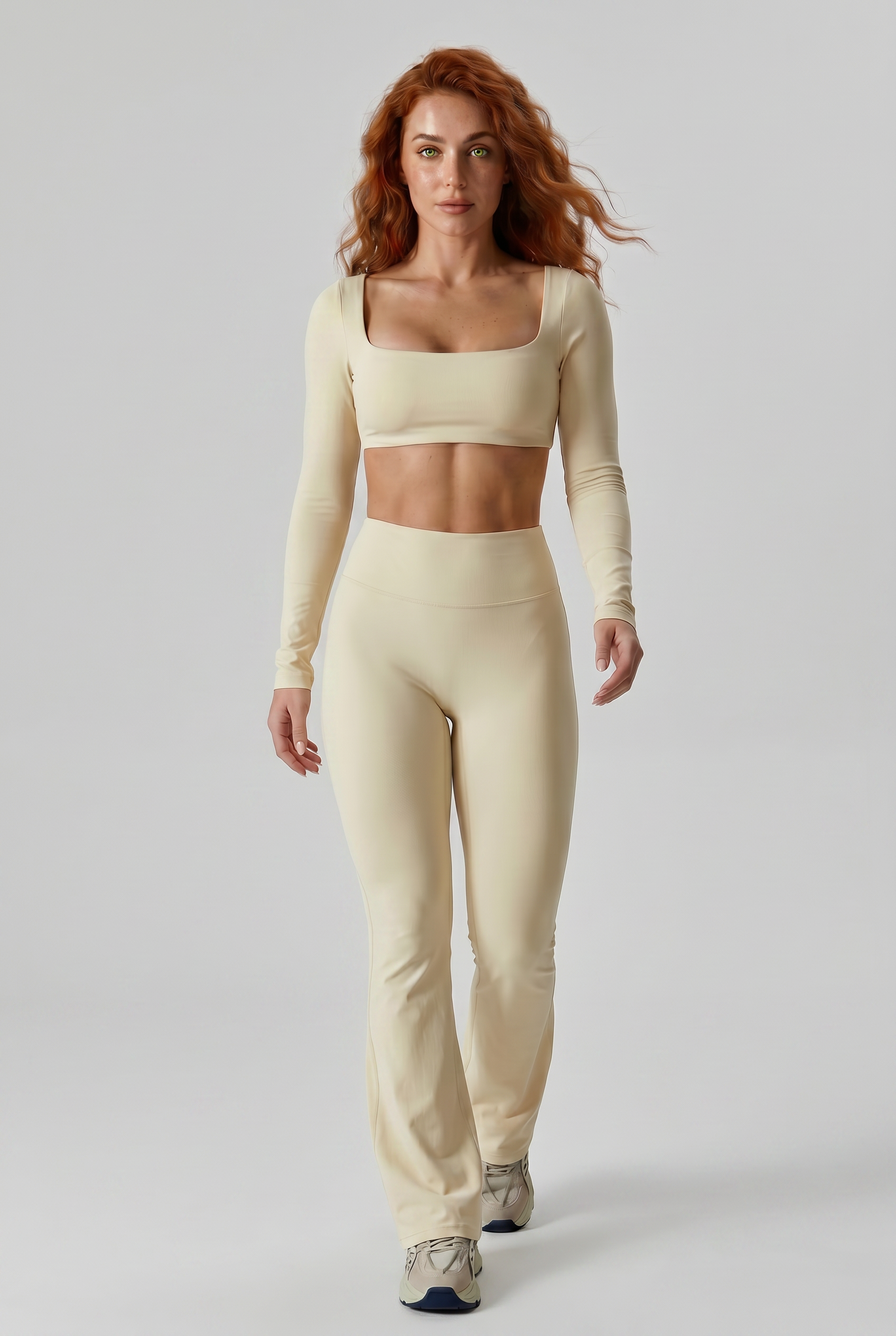 VYVAE Nude Feel Yoga Set Oat Apricot - Studio