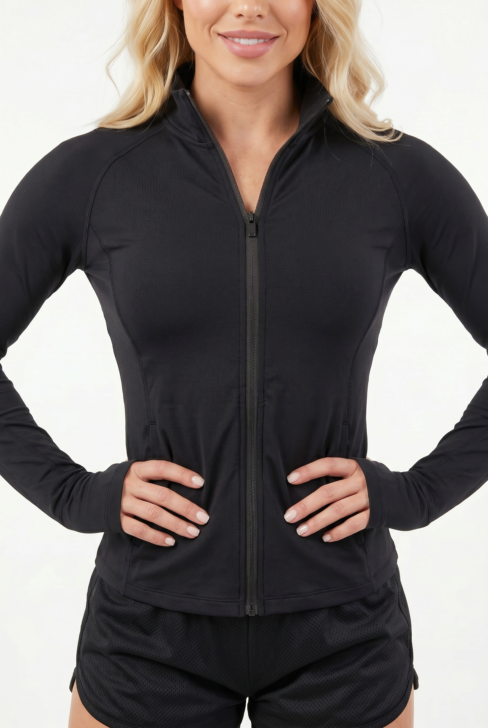 VYVAE Pocket Running Cardigan Black - Back