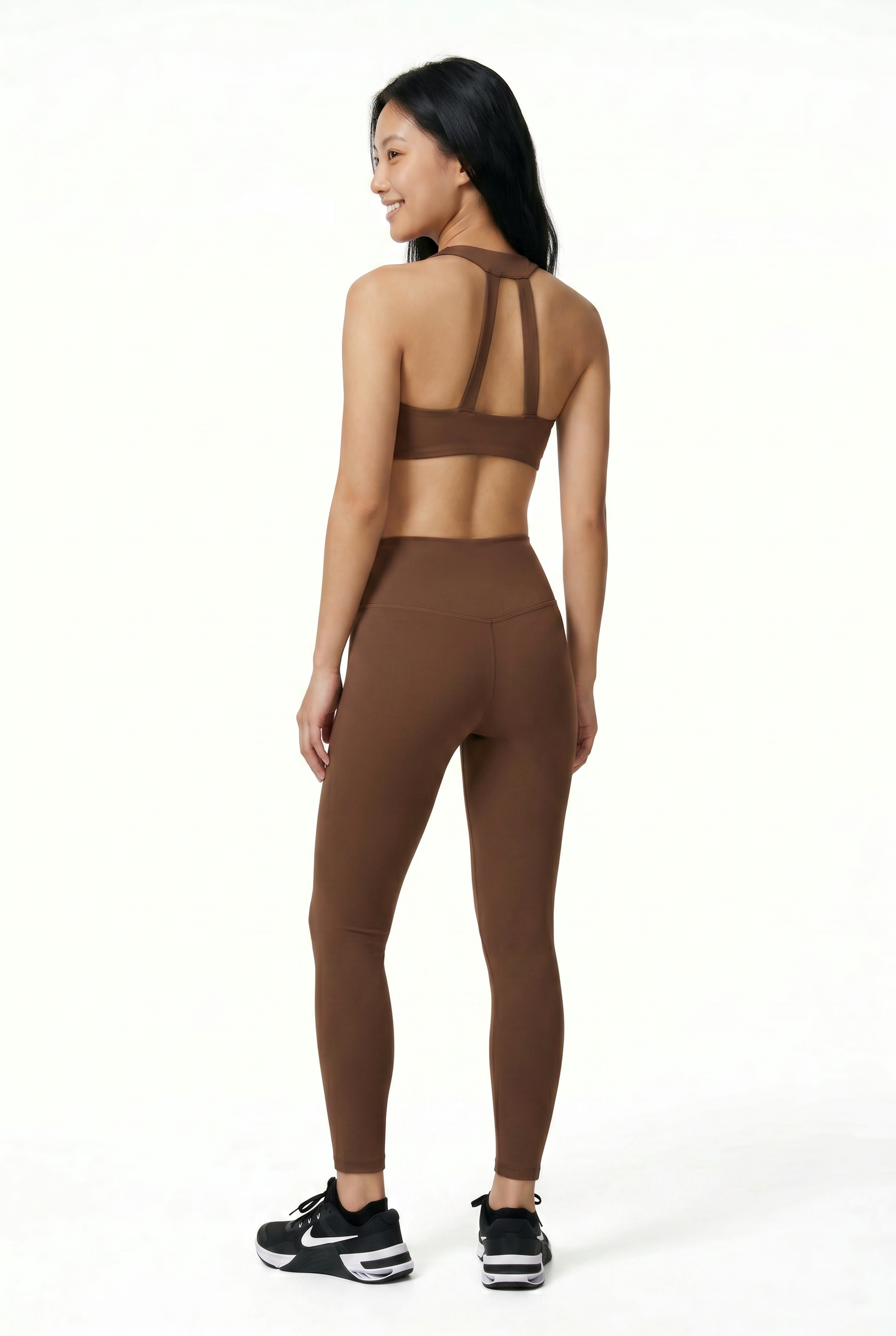 VYVAE Outdoor Yoga Bra Brown - Detail