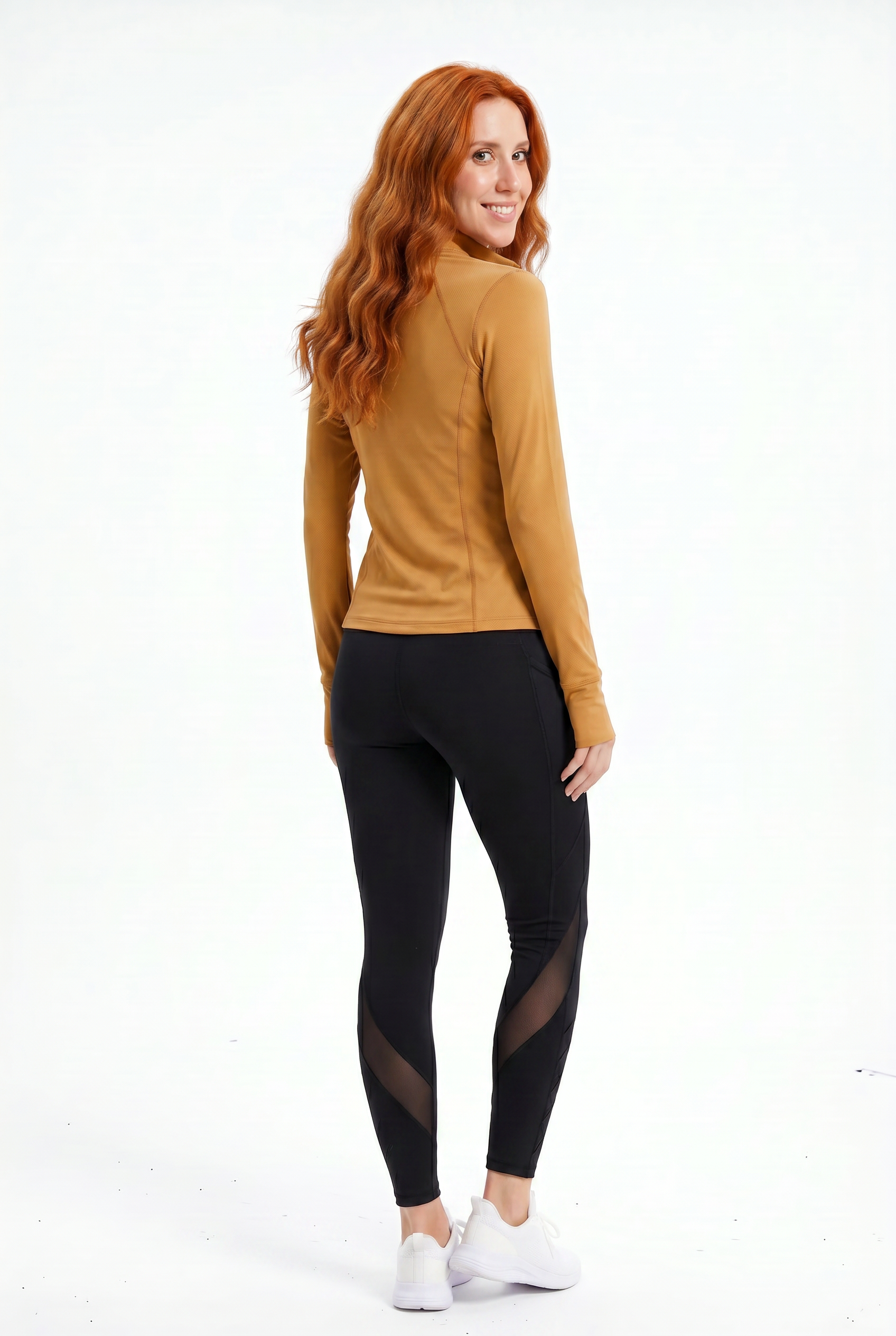 VYVAE Pocket Running Cardigan Yellow - Back