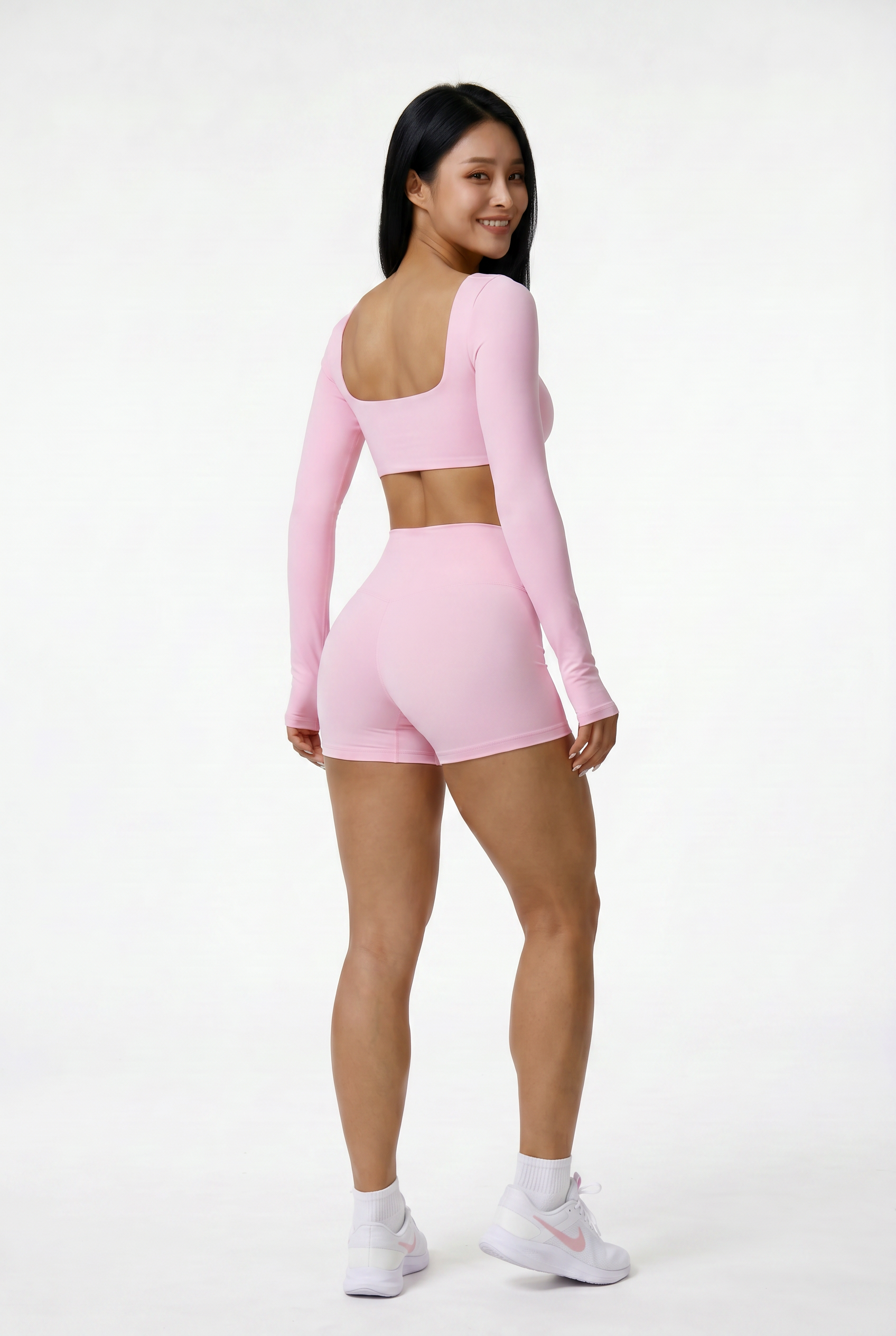 VYVAE Long Sleeve Activewear Blue - Back