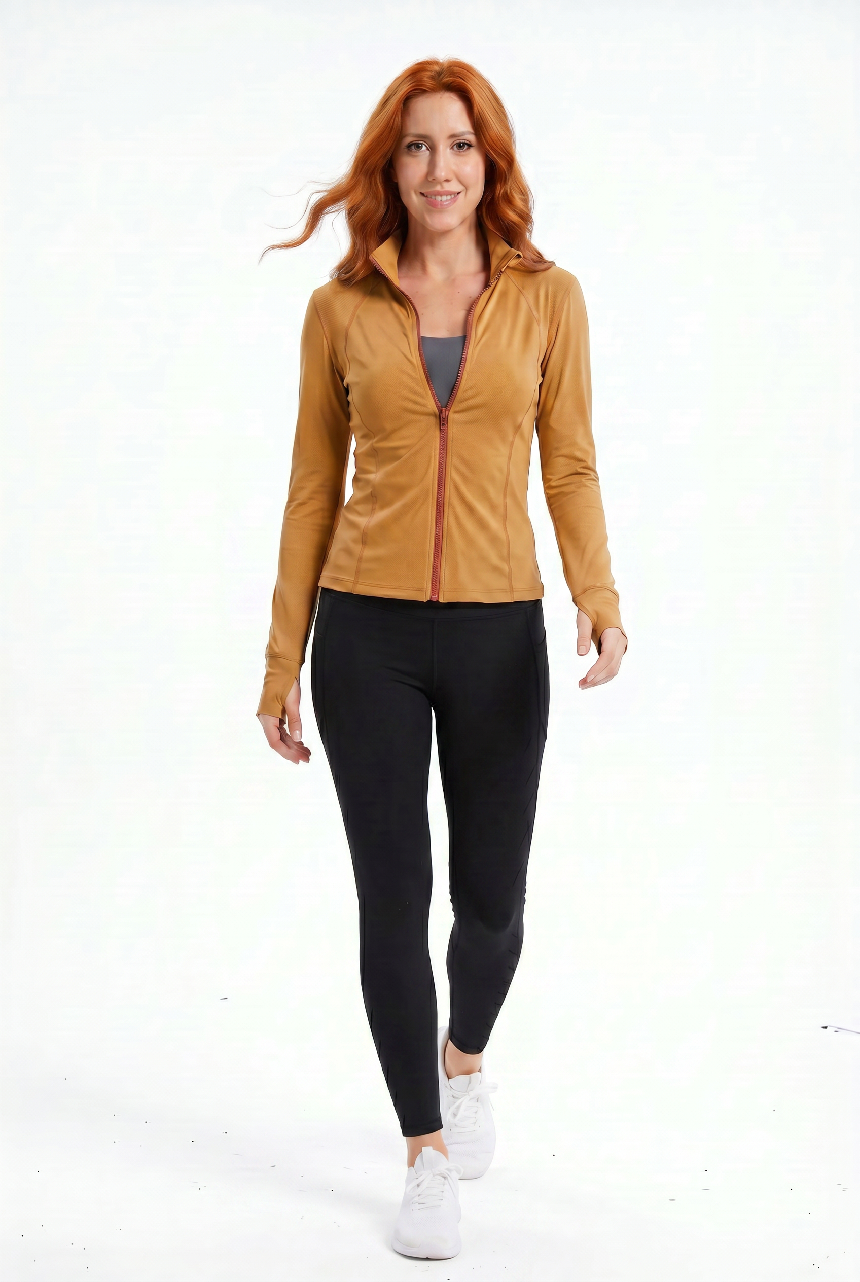 VYVAE Pocket Running Cardigan Yellow - Walking