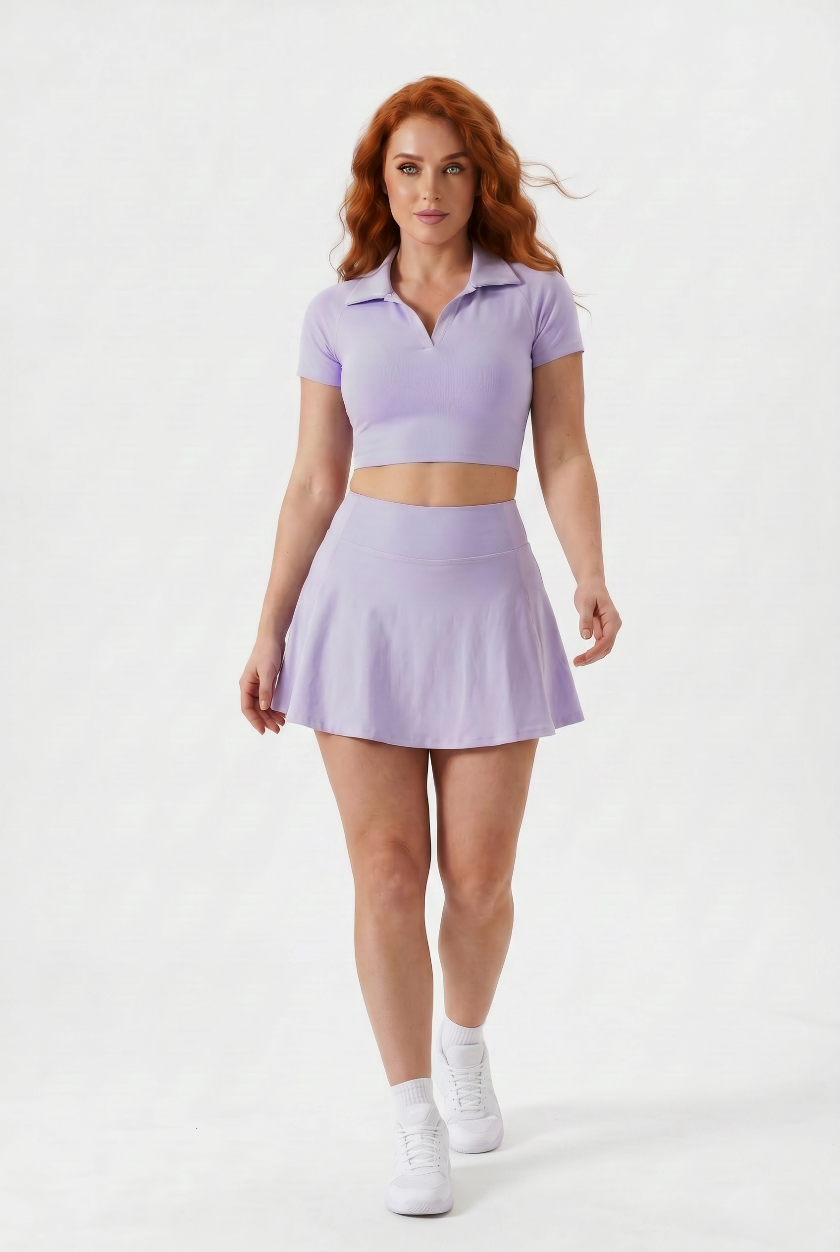 VYVAE Quick-Dry Tennis Set Purple - Walking