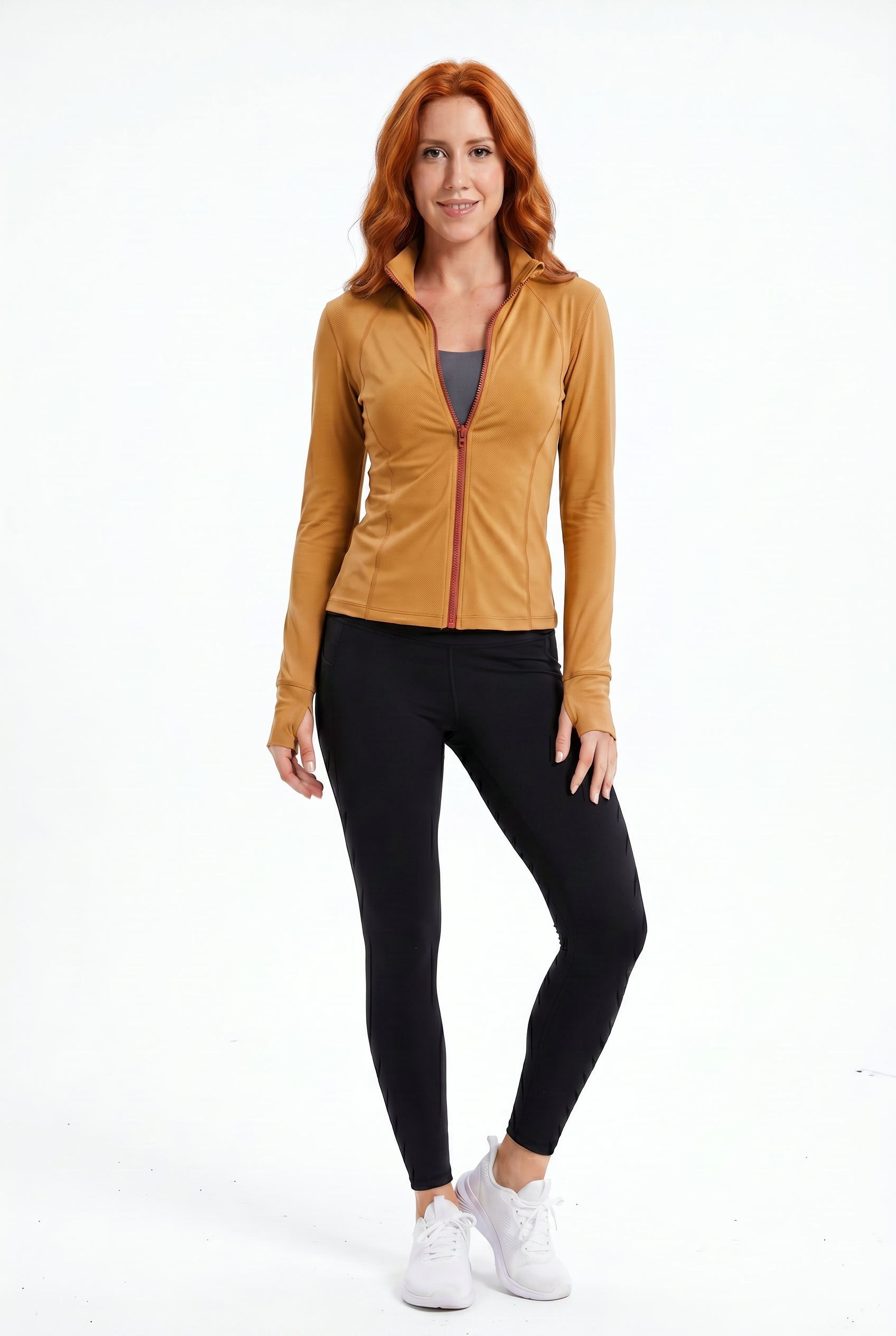 VYVAE Pocket Running Cardigan Yellow - Front