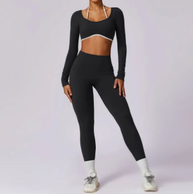 VYVAE Colorful Yoga Set Black 2 - Front
