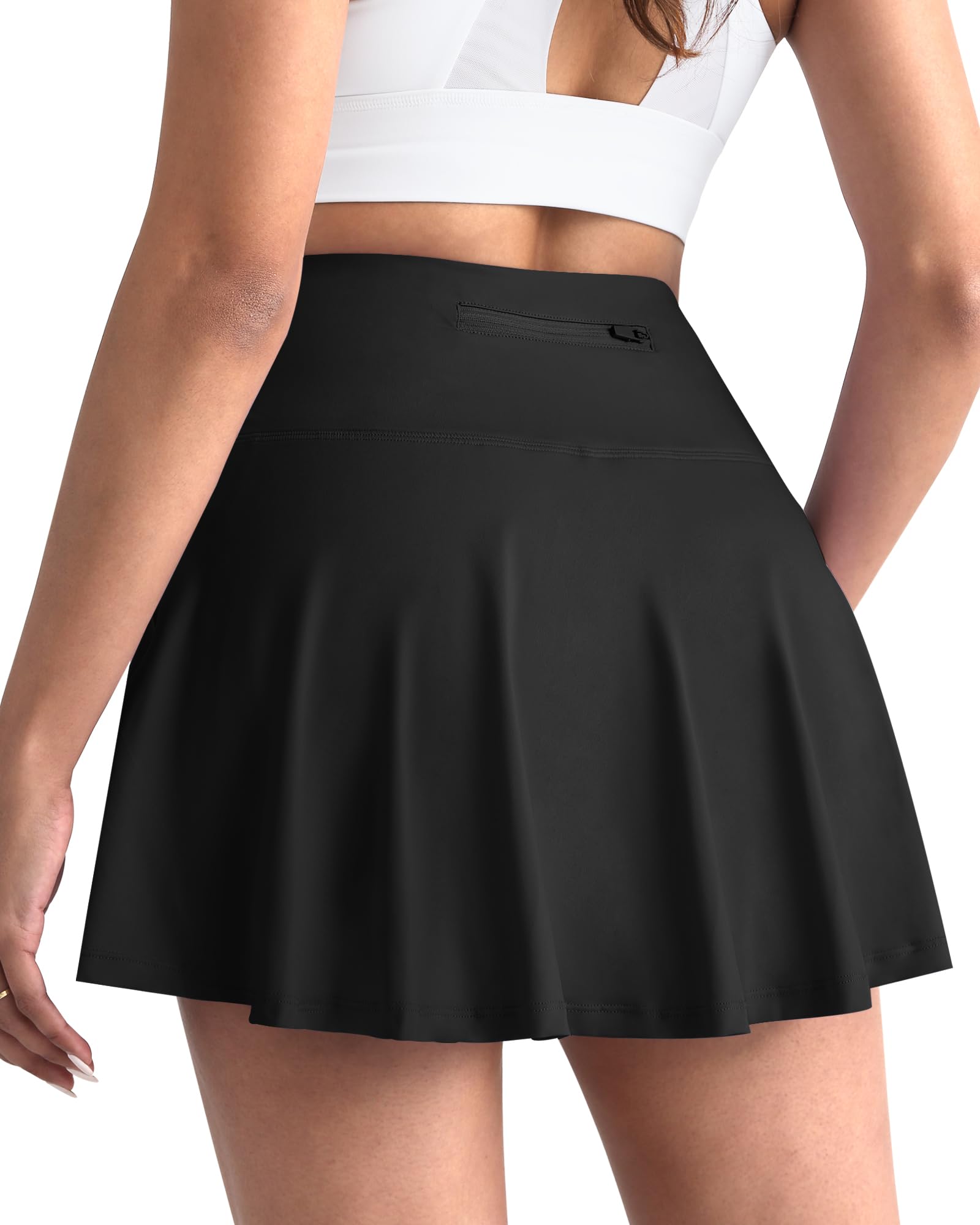 VYVAE Athletic Golf Skirt Black - Back