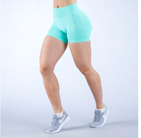 VYVAE Seamless Yoga Shorts Mint Green - Front