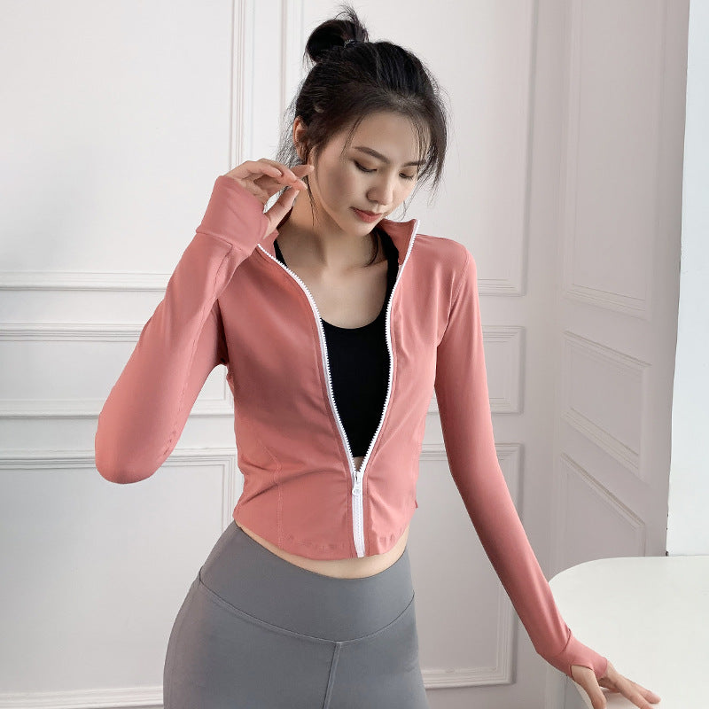 VYVAE Yoga Running Jacket Sky Blue - Side