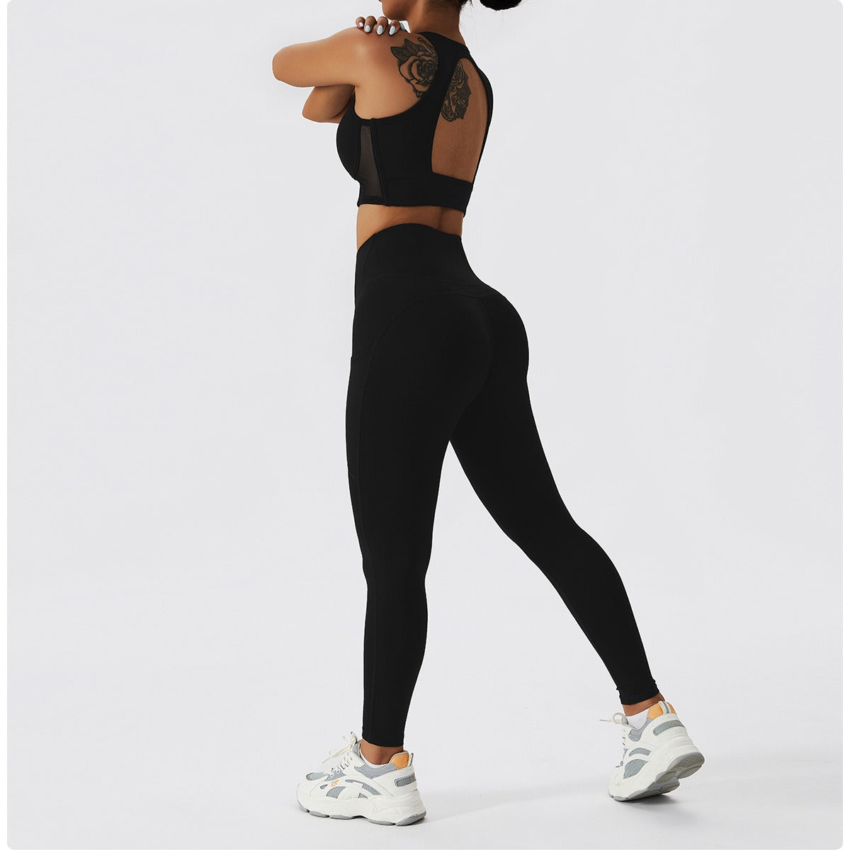 VYVAE Nude Fitness Set Brown - Front