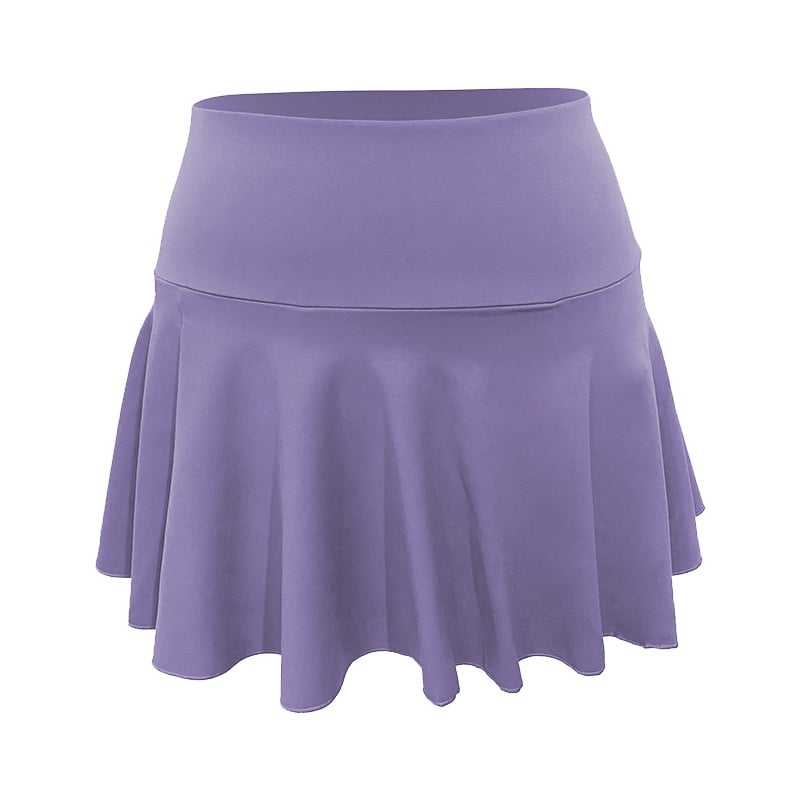 VYVAE Pleated Tennis Skirt Light Purple - Side