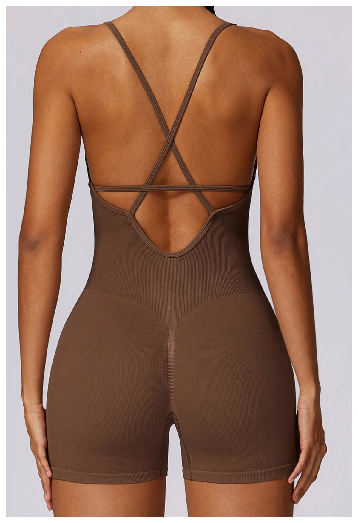 VYVAE Seamless Yoga Jumpsuit Orange - Side