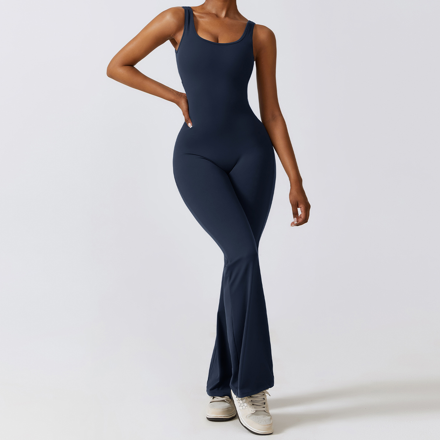 VYVAE Backless Jumpsuit Badge Blue - Studio