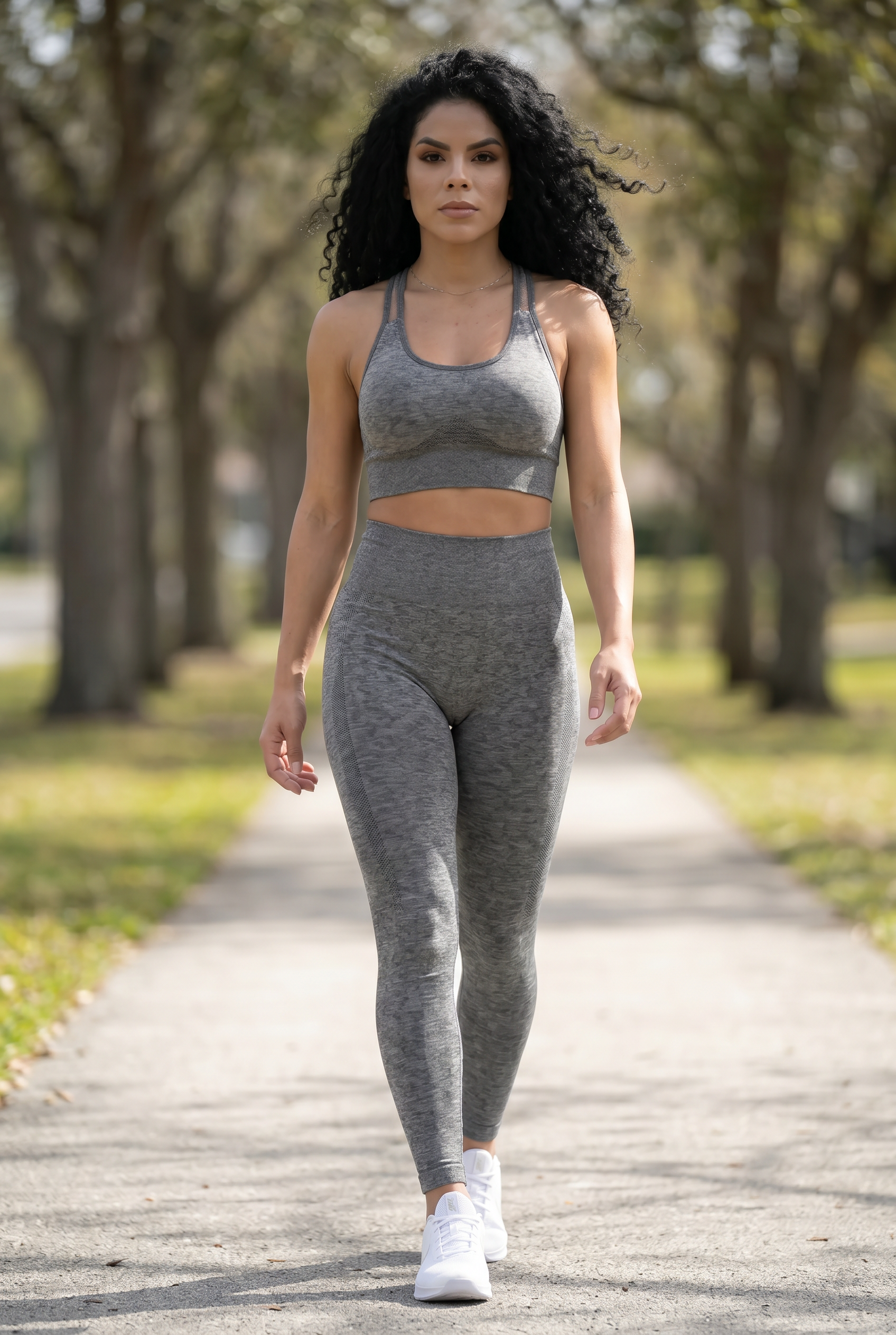 VYVAE High Elastic Sports Bra Gray - Detail