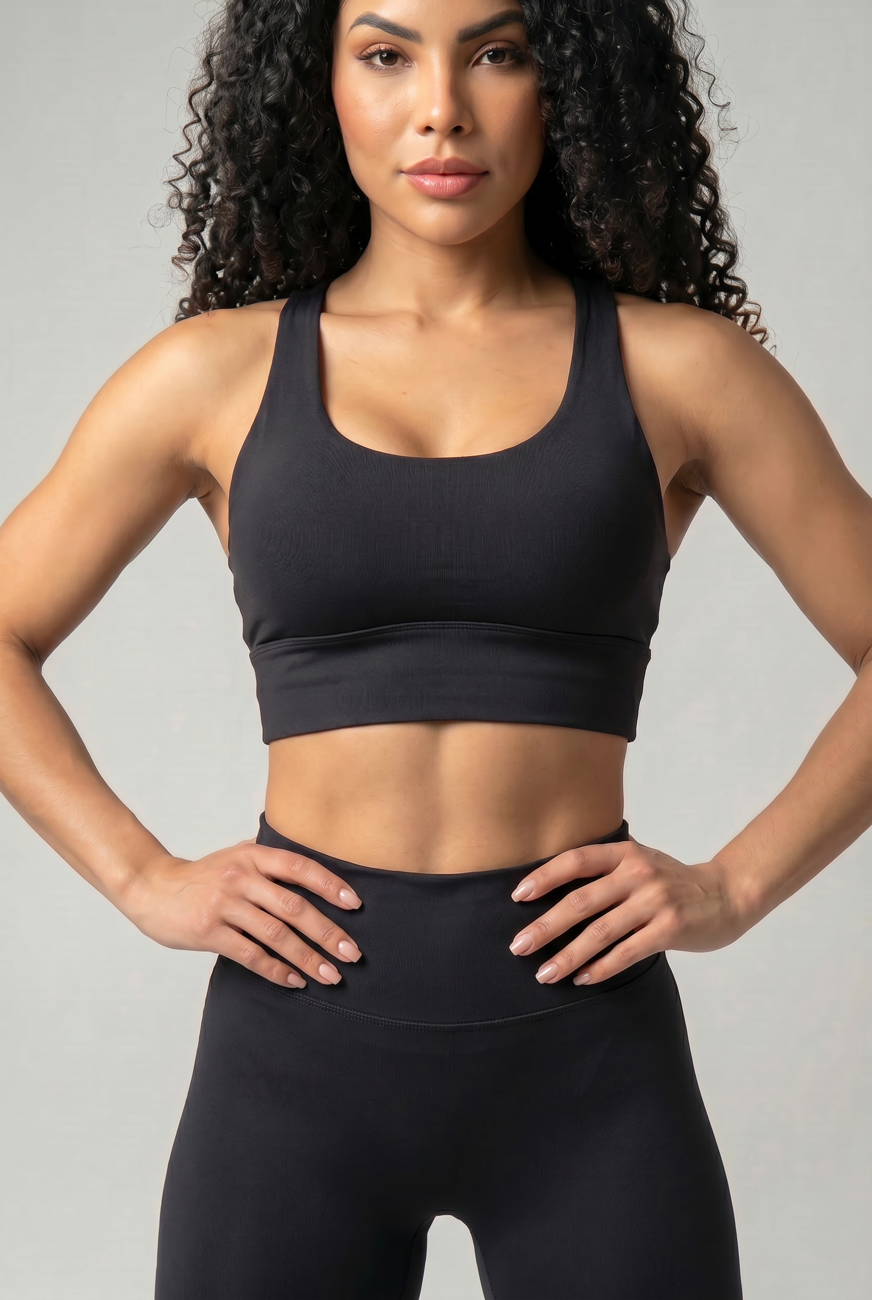 VYVAE Sexy Running Sports Bra Black - Side