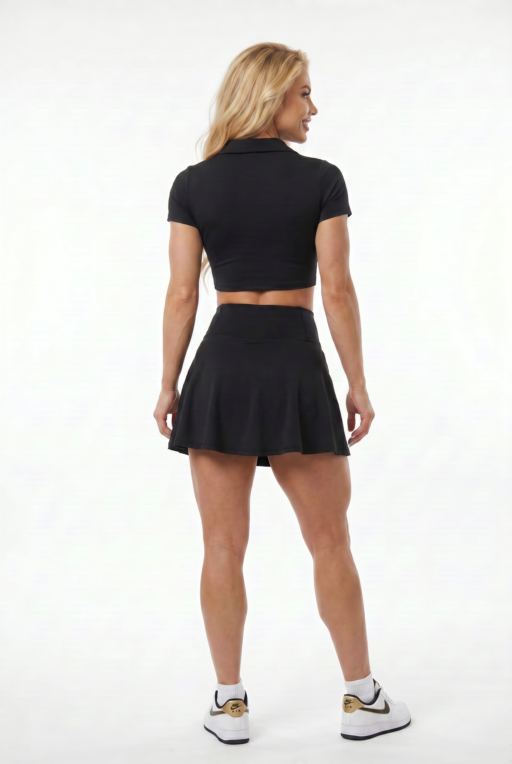 VYVAE Quick-Dry Tennis Set Black - Back