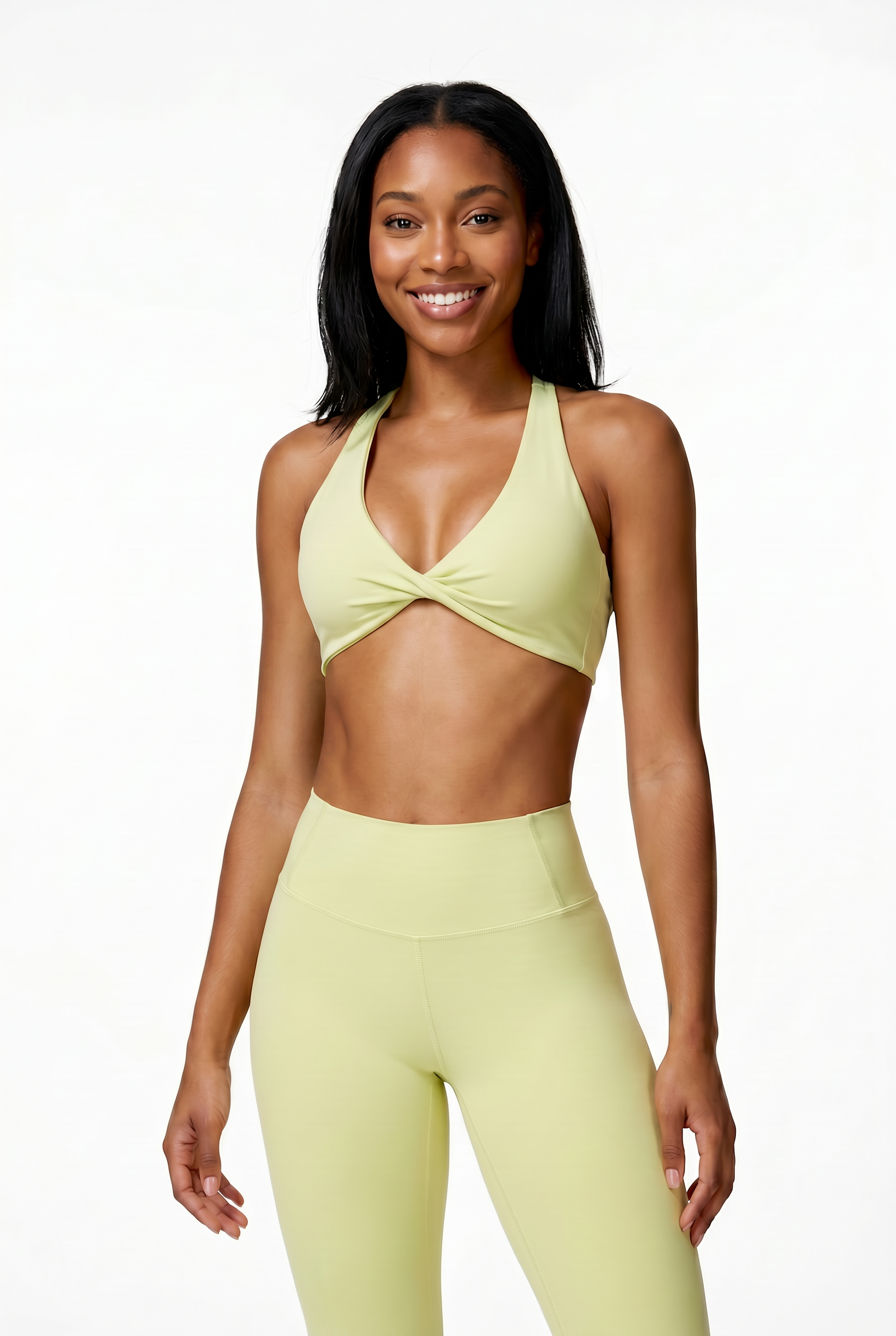 VYVAE Outdoor Yoga Bra Yellow Green - Studio