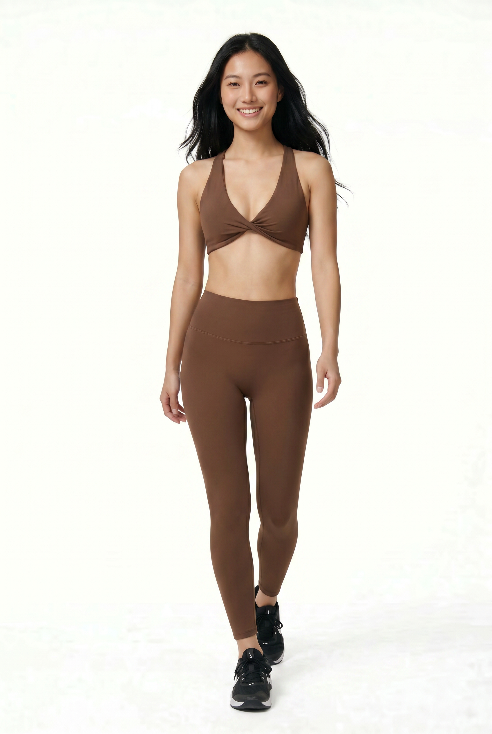 VYVAE Outdoor Yoga Bra Brown - Back