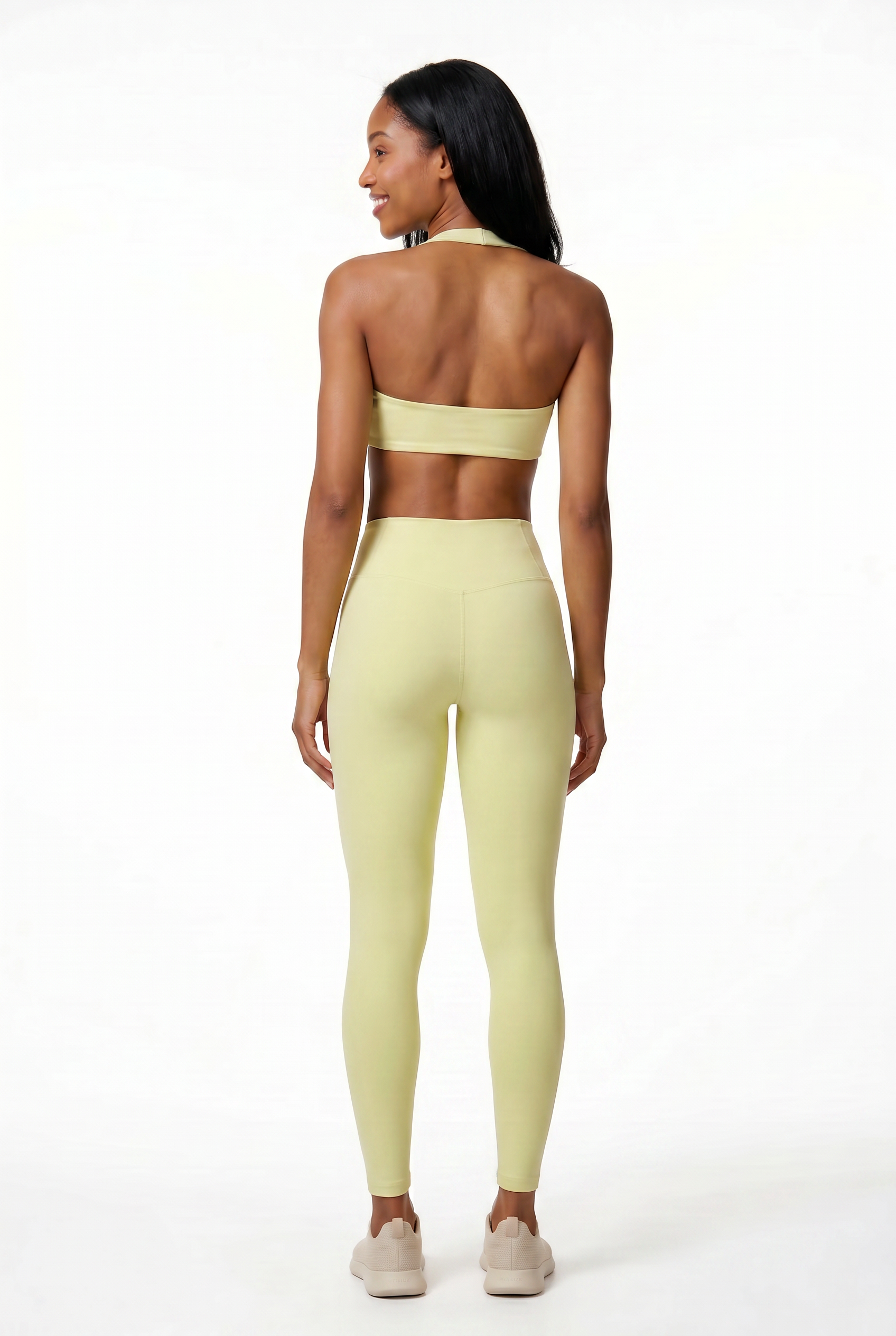 VYVAE Outdoor Yoga Bra Yellow Green - Back