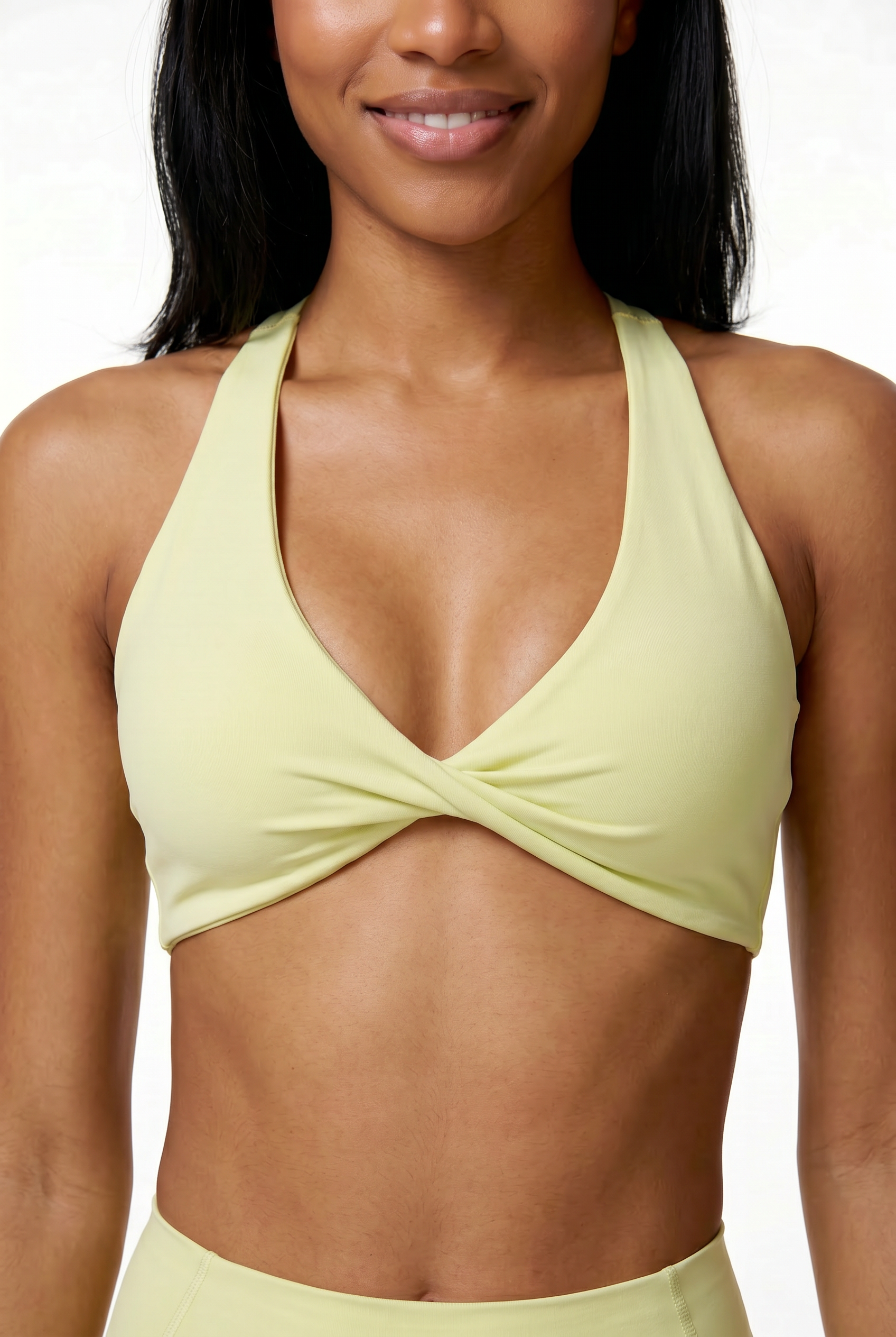 VYVAE Outdoor Yoga Bra Yellow Green - Detail