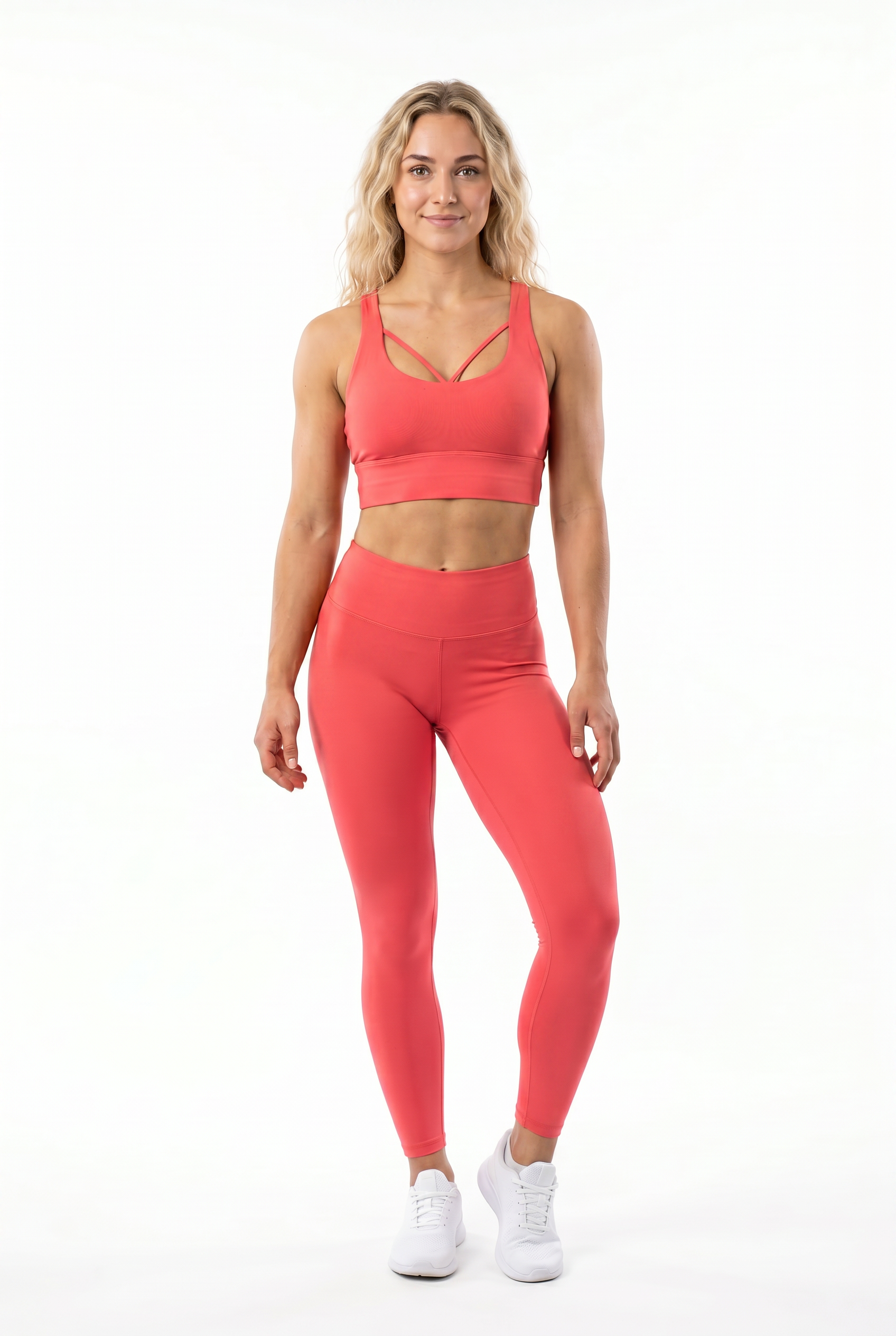 VYVAE Breathable Yoga Vest Bra Pink - Side