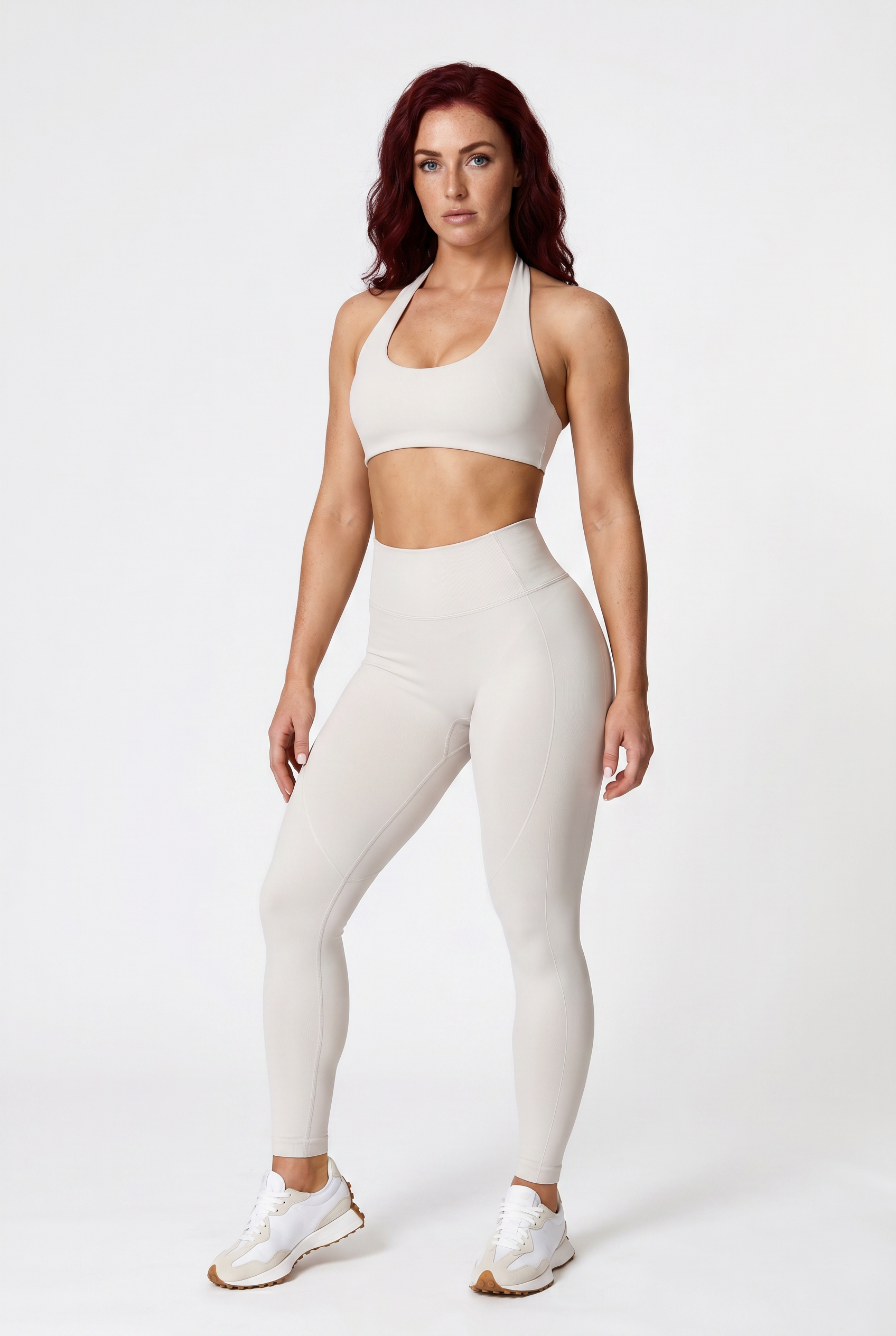 VYVAE High-Intensity Sports Bra Cream White - Walking