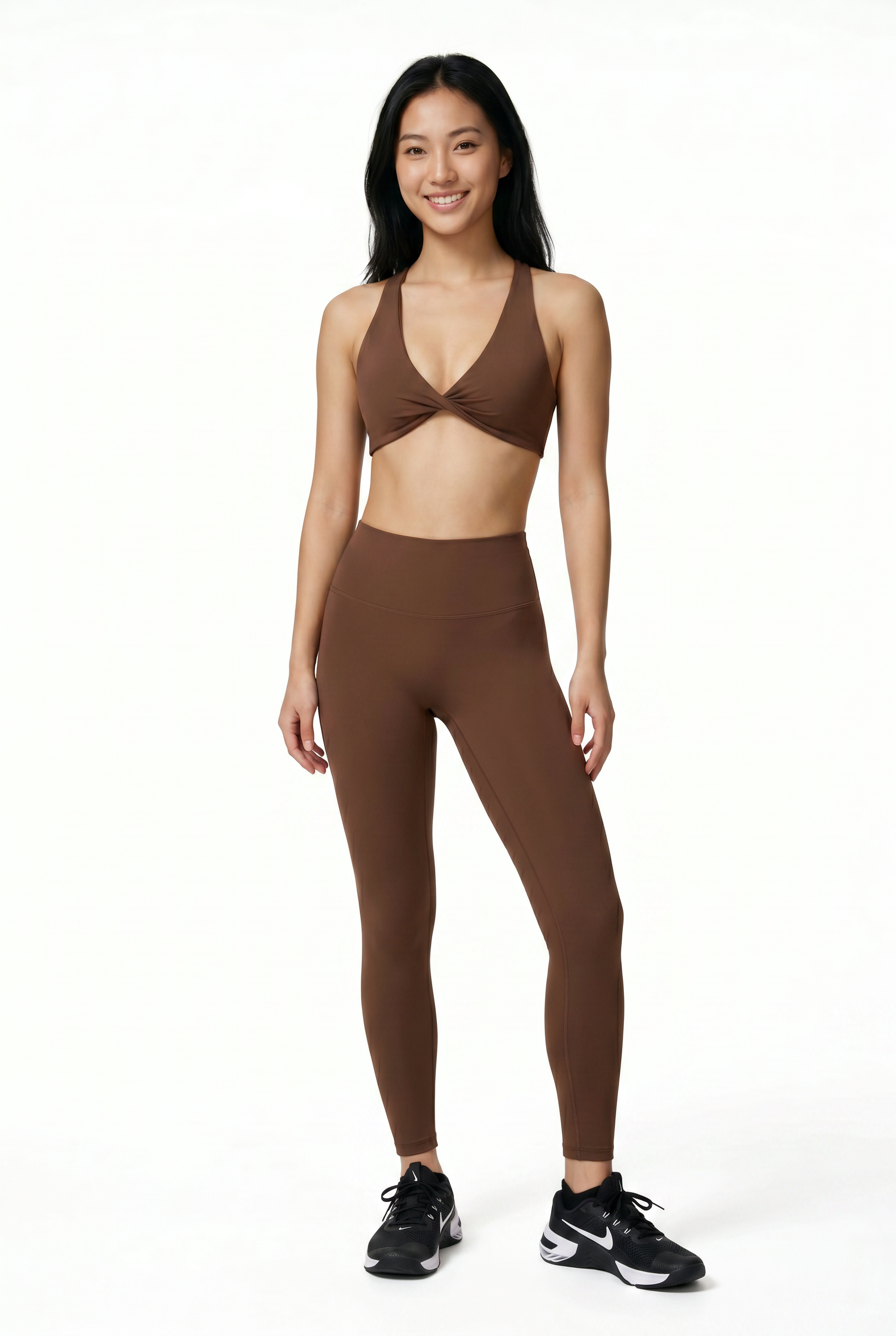 VYVAE Outdoor Yoga Bra Brown - Walking