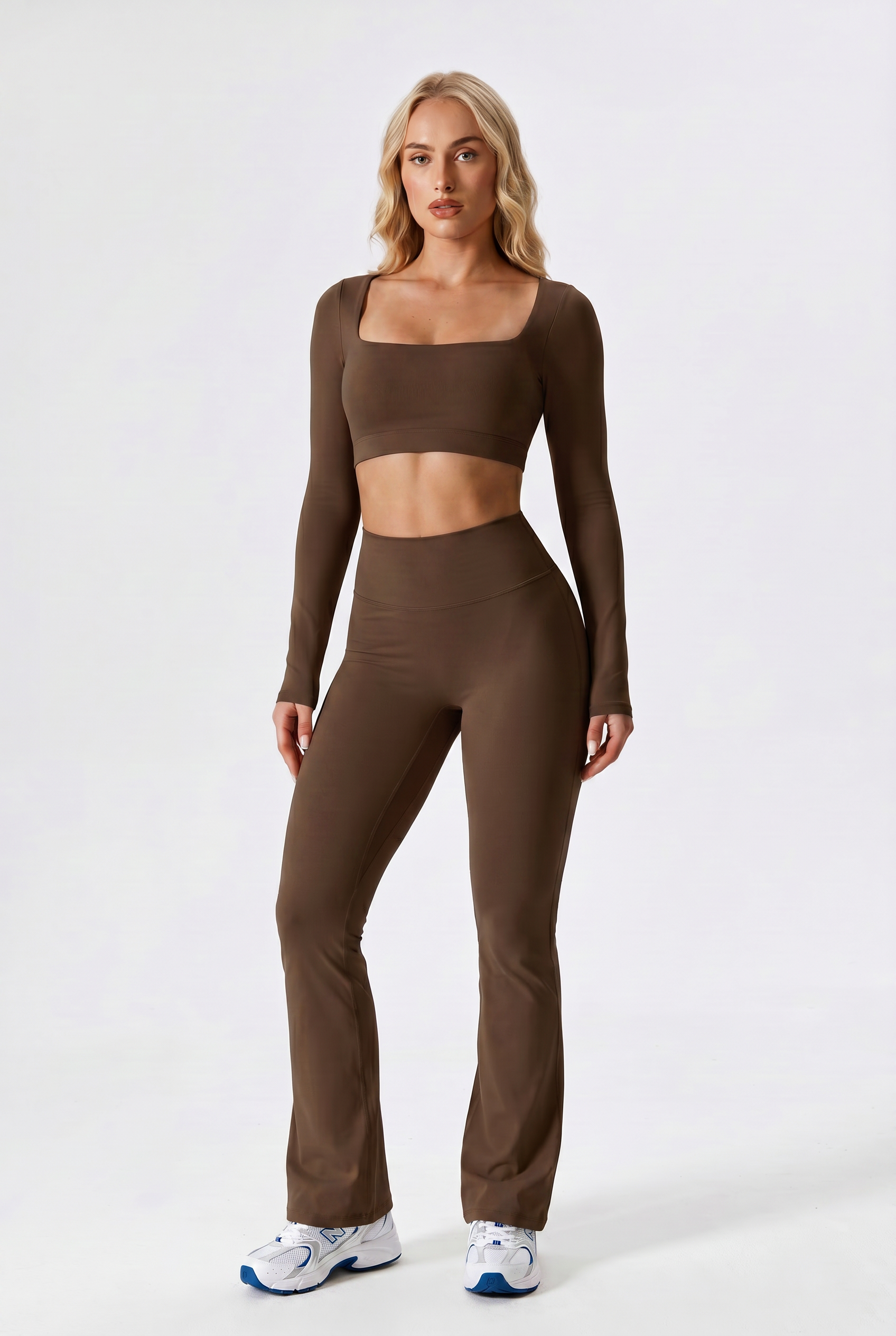 VYVAE Nude Feel Yoga Set Jiao Tea Coffee - Front