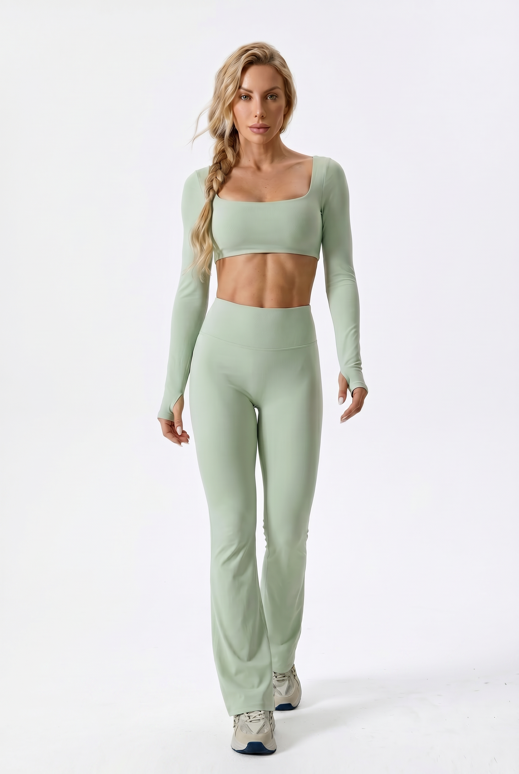 VYVAE Nude Feel Yoga Set Pea Green - Studio