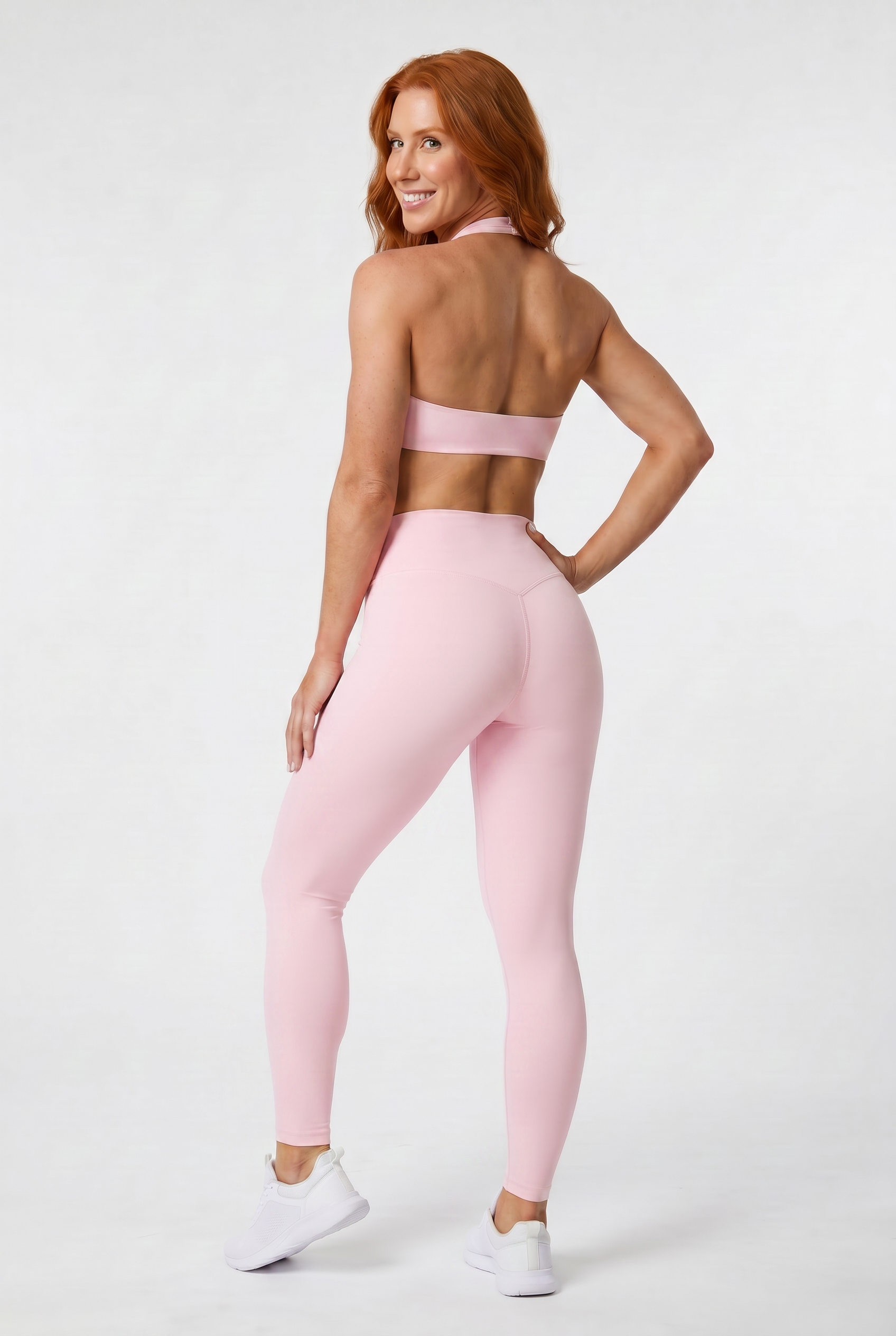 VYVAE High-Intensity Sports Bra Pink - Walking