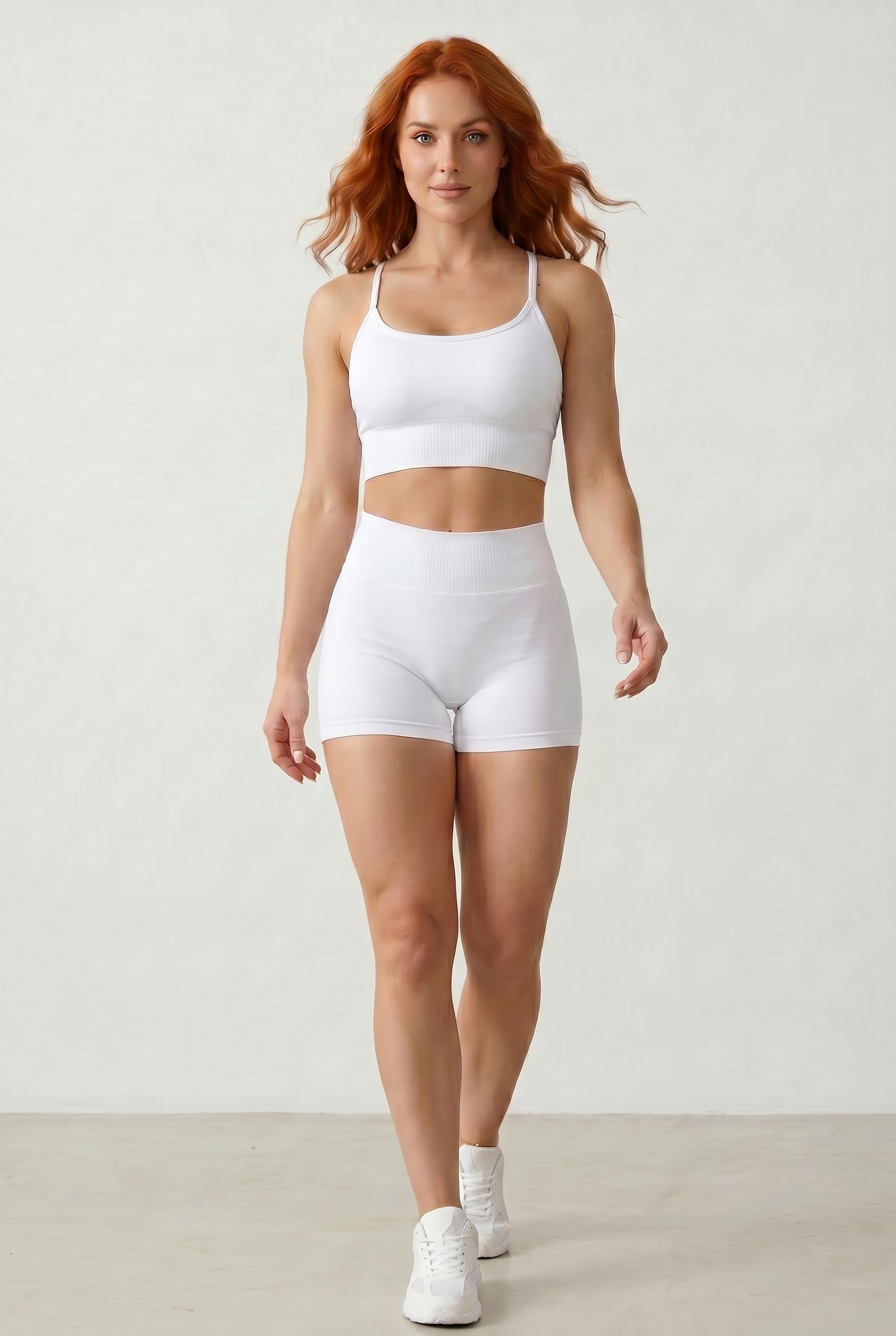 VYVAE Quick-Dry Sports Bra White - Studio