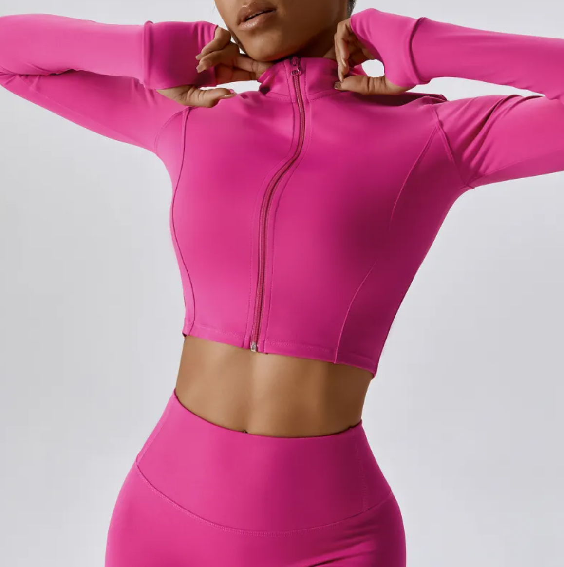 VYVAE Outdoor Running Jacket Magenta - Detail