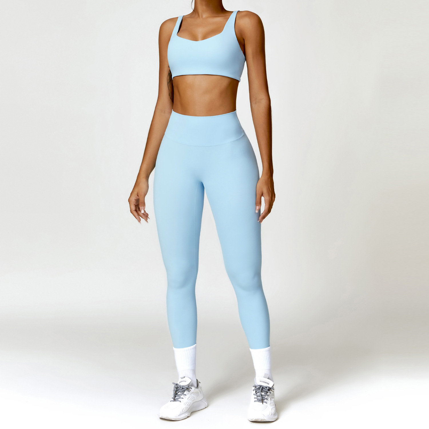 VYVAE Seamless Active Set Brown - Detail
