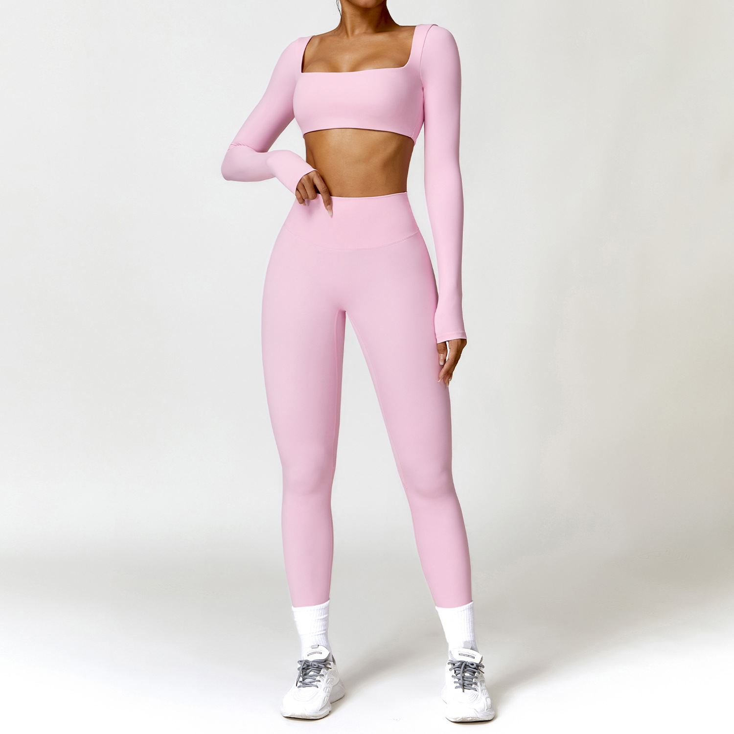 VYVAE Winter Nude Yoga Suit Dusty Rose - Detail