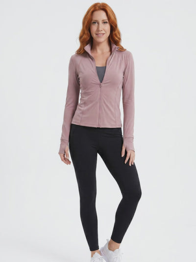 VYVAE Pocket Running Cardigan Rose - 360 Video