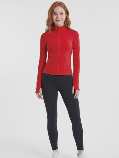 VYVAE Pocket Running Cardigan Red - 360 Video